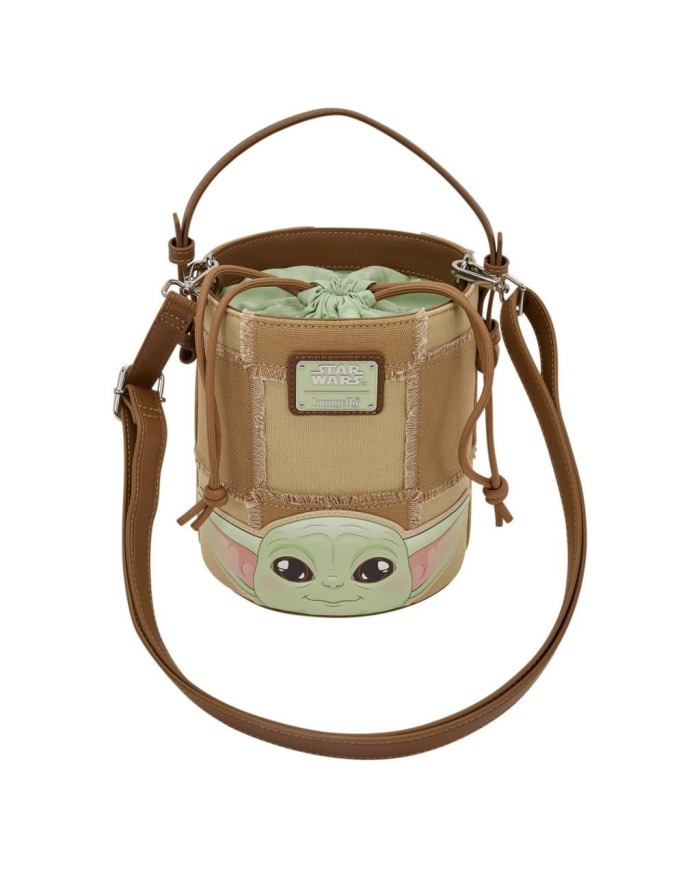 Sac à bandoulière Loungefly - The Mandalorian Grogu & Anzellan Drawstring Bucket