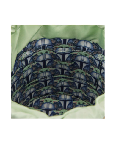 Sac à bandoulière Loungefly - The Mandalorian Grogu & Anzellan Drawstring Bucket