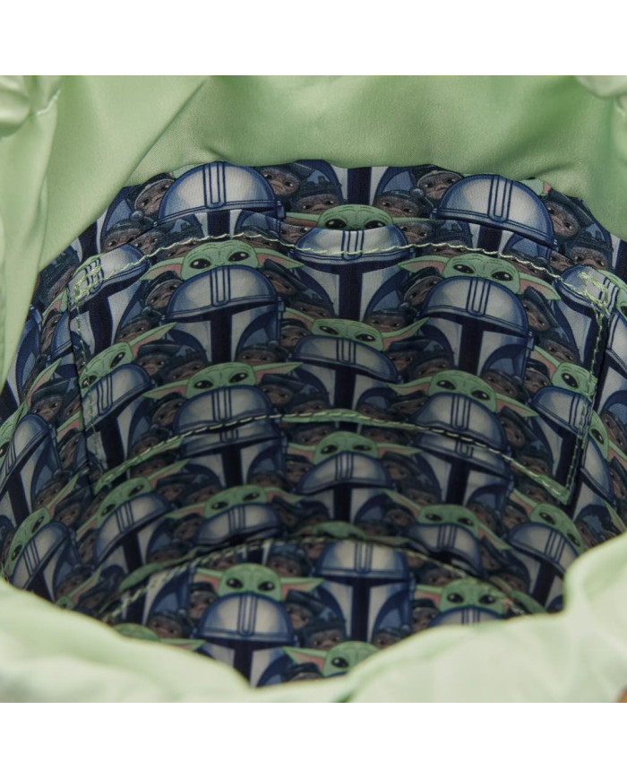 Sac à bandoulière Loungefly - The Mandalorian Grogu & Anzellan Drawstring Bucket