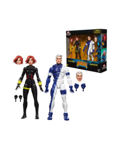 Figurines Black Widow & Quicksilver Hasbro Marvel Legends