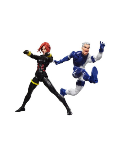Figurines Black Widow & Quicksilver Hasbro Marvel Legends