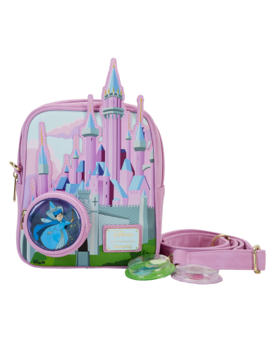 Sac à bandoulière Loungefly - Le Belle au Bois Dormant Castle Three Good Fairies Stained Glass
