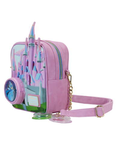 Sac à bandoulière Loungefly - Le Belle au Bois Dormant Castle Three Good Fairies Stained Glass