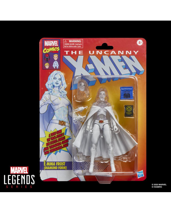 Figurine Marvel Legends Emma Frost Forme Diamant Hasbro 15cm