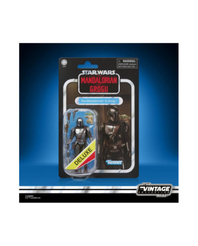 Figurine Mandalorian & Grogu Vintage Collection Star Wars Hasbro 10cm