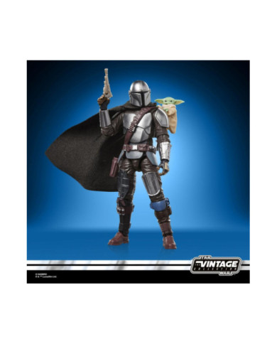 Figurine Mandalorian & Grogu Vintage Collection Star Wars Hasbro 10cm