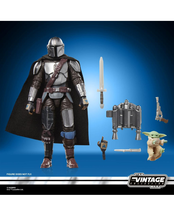 Figurine Mandalorian & Grogu Vintage Collection Star Wars Hasbro 10cm