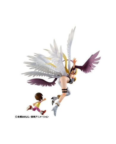 Statuette Digimon Megahouse Angewomon & Hikari