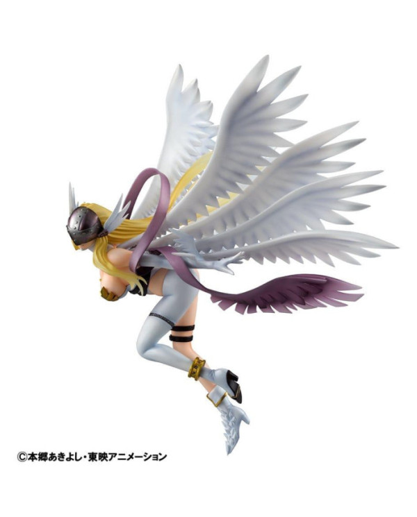 Statuette Digimon Megahouse Angewomon & Hikari
