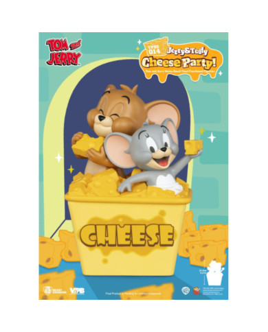 Tirelire Vinyle Tom & Jerry Beast Kingdom Jerry & Tuffy Cheese Party