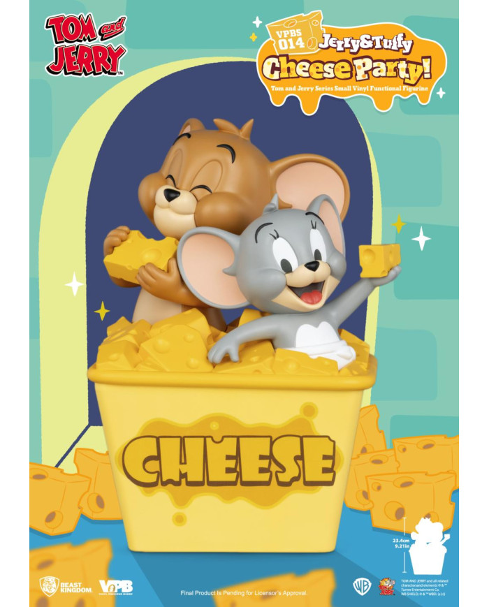 Tirelire Vinyle Tom & Jerry Beast Kingdom Jerry & Tuffy Cheese Party
