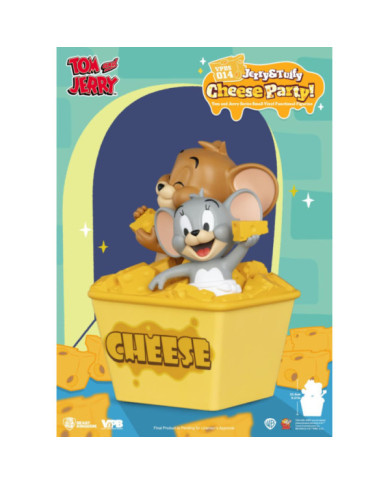 Tirelire Vinyle Tom & Jerry Beast Kingdom Jerry & Tuffy Cheese Party