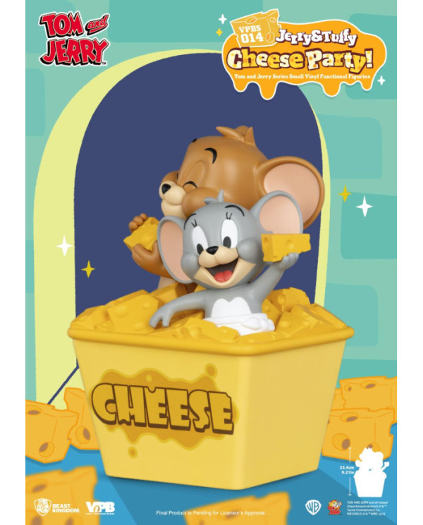 Tirelire Vinyle Tom & Jerry Beast Kingdom Jerry & Tuffy Cheese Party