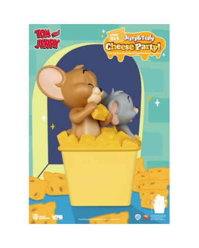 Tirelire Vinyle Tom & Jerry Beast Kingdom Jerry & Tuffy Cheese Party