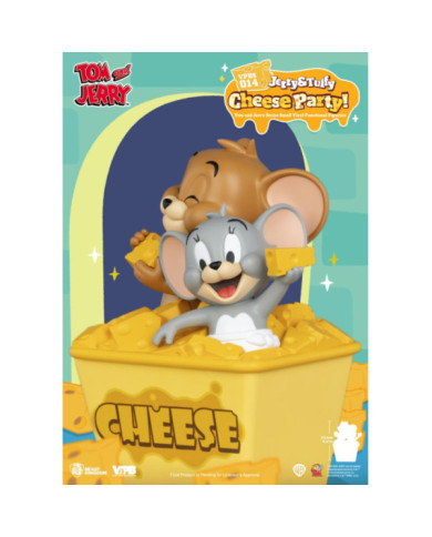 Tirelire Vinyle Tom & Jerry Beast Kingdom Jerry & Tuffy Cheese Party