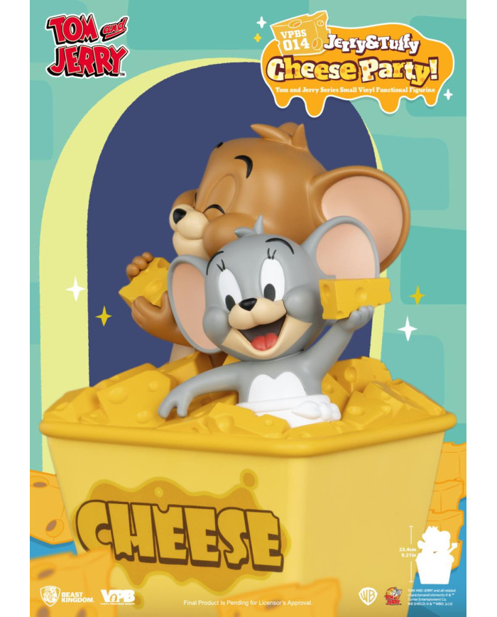 Tirelire Vinyle Tom & Jerry Beast Kingdom Jerry & Tuffy Cheese Party