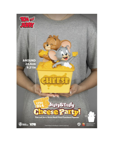 Tirelire Vinyle Tom & Jerry Beast Kingdom Jerry & Tuffy Cheese Party