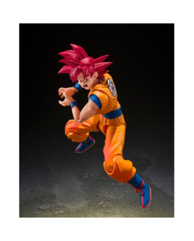 Figurine Dragon Ball Super Son Goku SSG God Aura S.H.Figuarts - Bandai