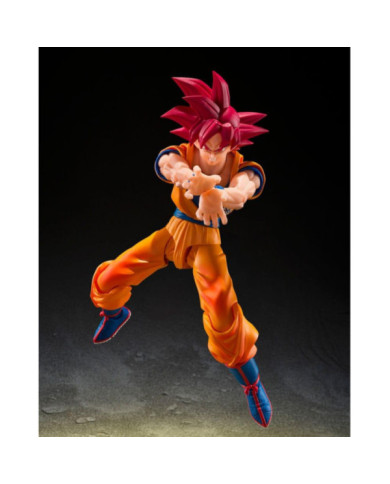 Figurine Dragon Ball Super Son Goku SSG God Aura S.H.Figuarts - Bandai