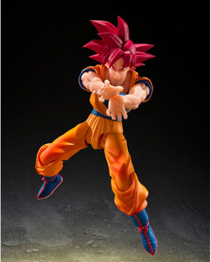 Figurine Dragon Ball Super Son Goku SSG God Aura S.H.Figuarts - Bandai