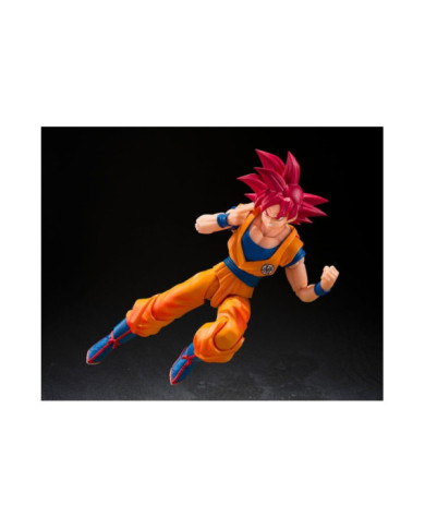 Figurine Dragon Ball Super Son Goku SSG God Aura S.H.Figuarts - Bandai
