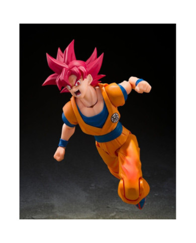 Figurine Dragon Ball Super Son Goku SSG God Aura S.H.Figuarts - Bandai