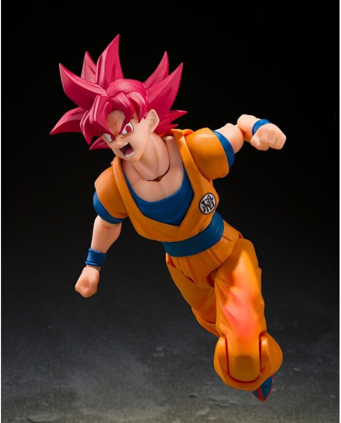 Figurine Dragon Ball Super Son Goku SSG God Aura S.H.Figuarts - Bandai