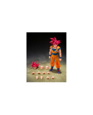 Figurine Dragon Ball Super Son Goku SSG God Aura S.H.Figuarts - Bandai