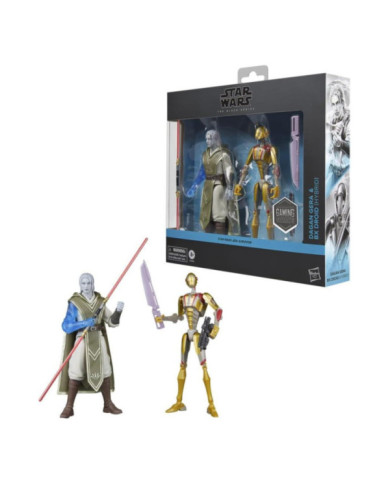 Figurines Star Wars Jedi Survivor Black Series Star Wars Dagan Gera & BX Droid Hasbro