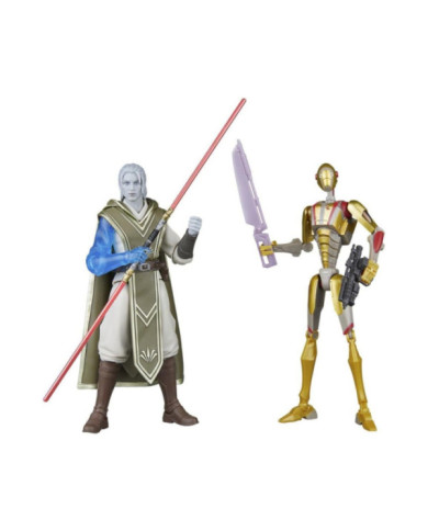 Figurines Star Wars Jedi Survivor Black Series Star Wars Dagan Gera & BX Droid Hasbro