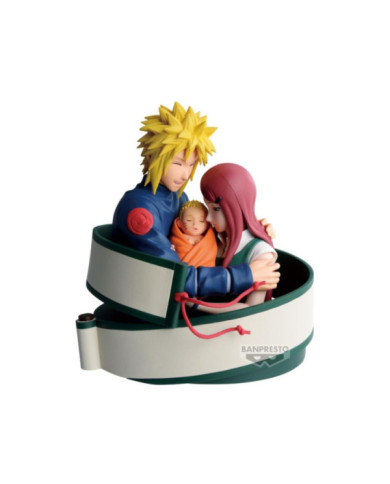Figurine Banpresto Naruto 72 Series - Minato, Naruto & Kushina