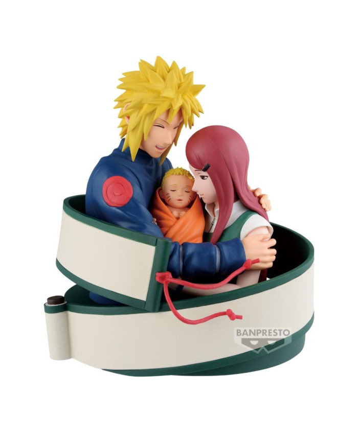 Figurine Banpresto Naruto 72 Series - Minato, Naruto & Kushina