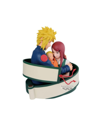 Figurine Banpresto Naruto 72 Series - Minato, Naruto & Kushina