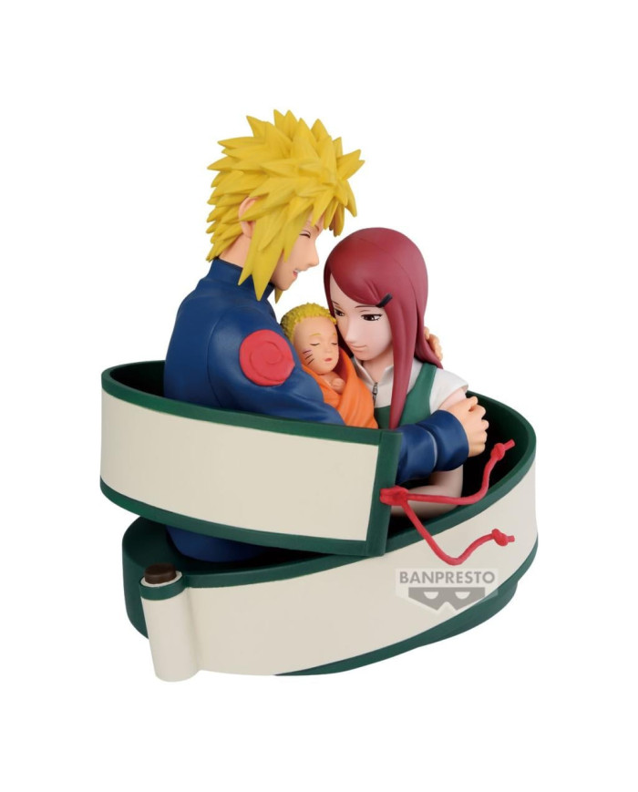 Figurine Banpresto Naruto 72 Series - Minato, Naruto & Kushina