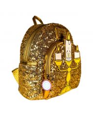 Sac à dos Loungefly - La Belle et la Bête Lumière Sequin - Exclu US