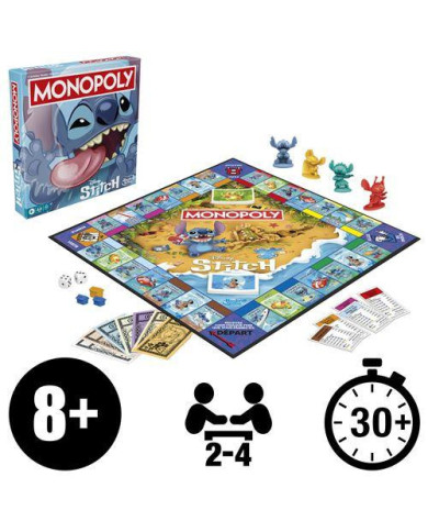 Jeu de Société Monopoly Hasbro Gaming - Stitch Edition