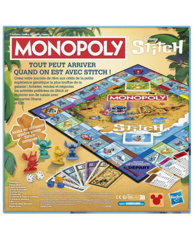 Jeu de Société Monopoly Hasbro Gaming - Stitch Edition
