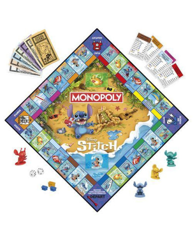 Jeu de Société Monopoly Hasbro Gaming - Stitch Edition