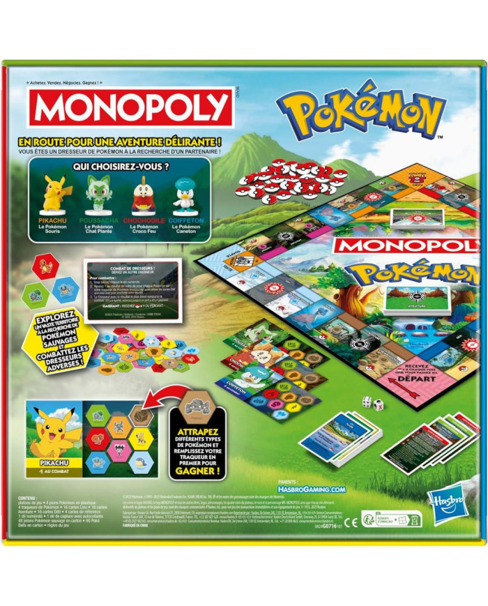 Jeu de Société Monopoly Pokémon Hasbro