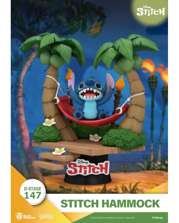 Lilo & Stitch - Diorama Stitch Hamac Beast Kingdom D-Stage