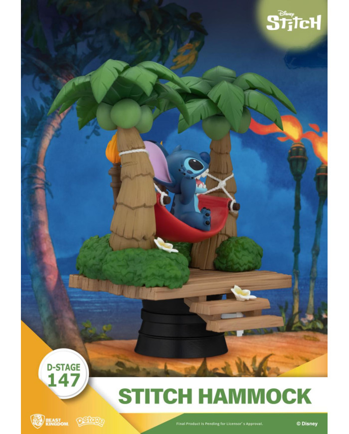 Lilo & Stitch - Diorama Stitch Hamac Beast Kingdom D-Stage