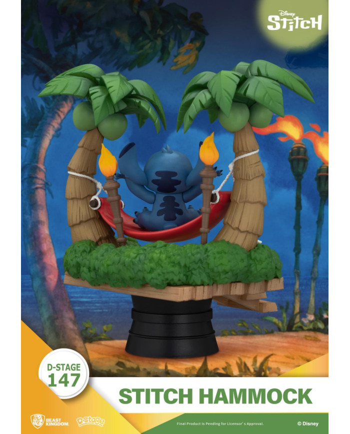 Lilo & Stitch - Diorama Stitch Hamac Beast Kingdom D-Stage