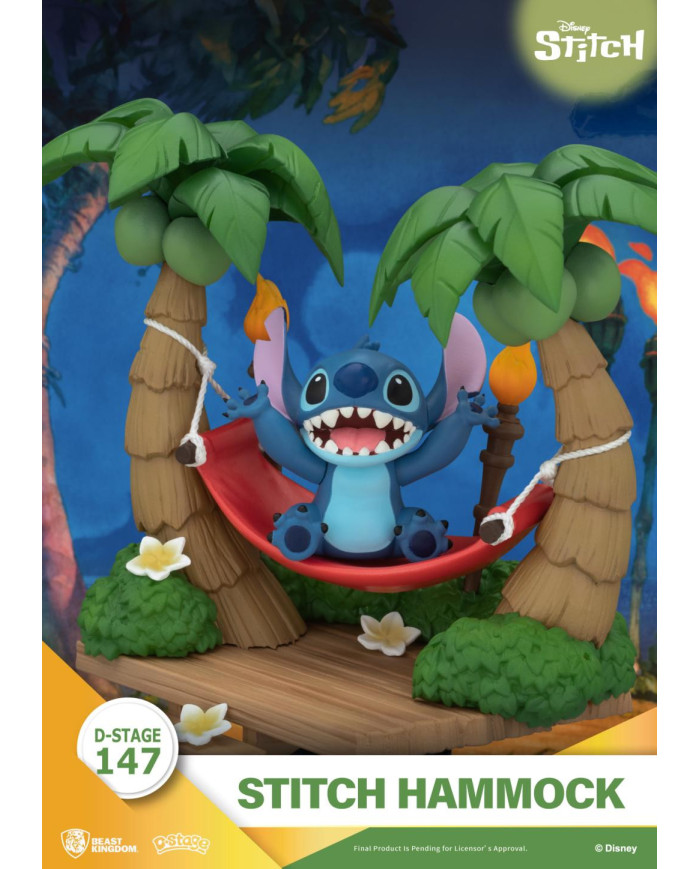 Lilo & Stitch - Diorama Stitch Hamac Beast Kingdom D-Stage
