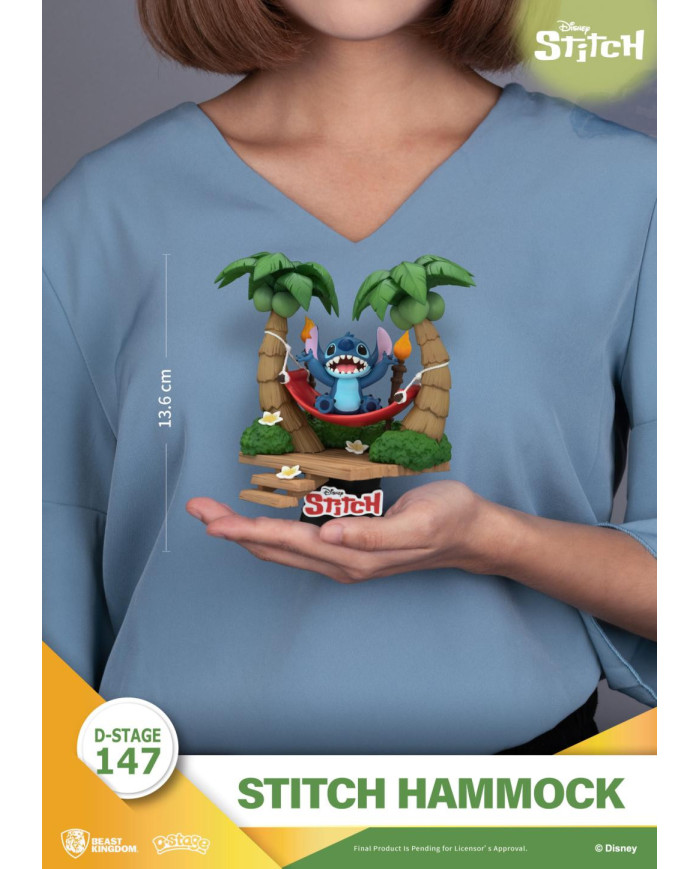 Lilo & Stitch - Diorama Stitch Hamac Beast Kingdom D-Stage