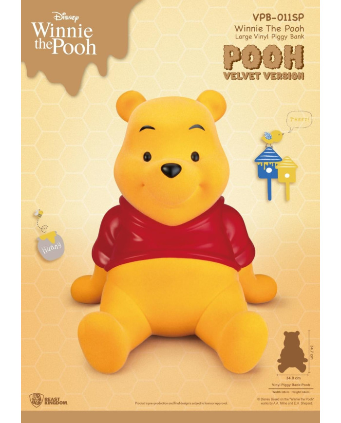 Tirelire Winnie l'Ourson Velours Beast Kingdom VPB-011