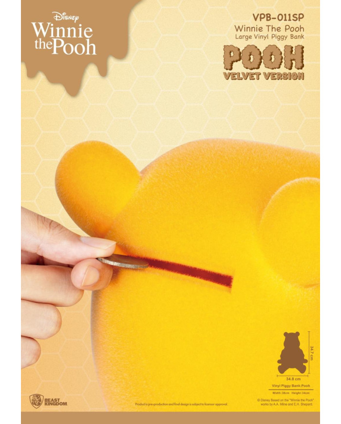 Tirelire Winnie l'Ourson Velours Beast Kingdom VPB-011