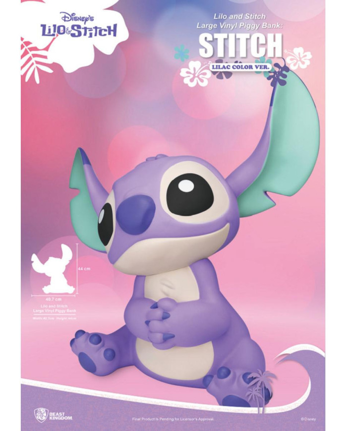 Tirelire Lilo & Stitch Stitch Lilas Beast Kingdom 44cm