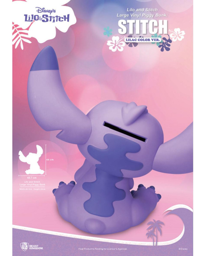 Tirelire Lilo & Stitch Stitch Lilas Beast Kingdom 44cm