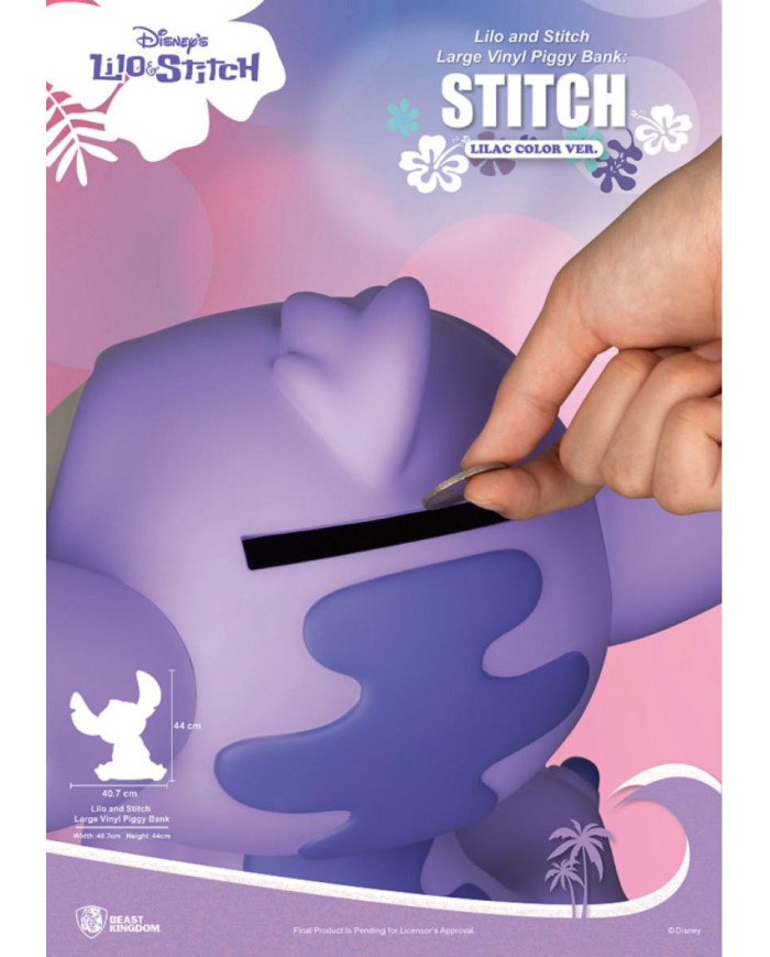 Tirelire Lilo & Stitch Stitch Lilas Beast Kingdom 44cm
