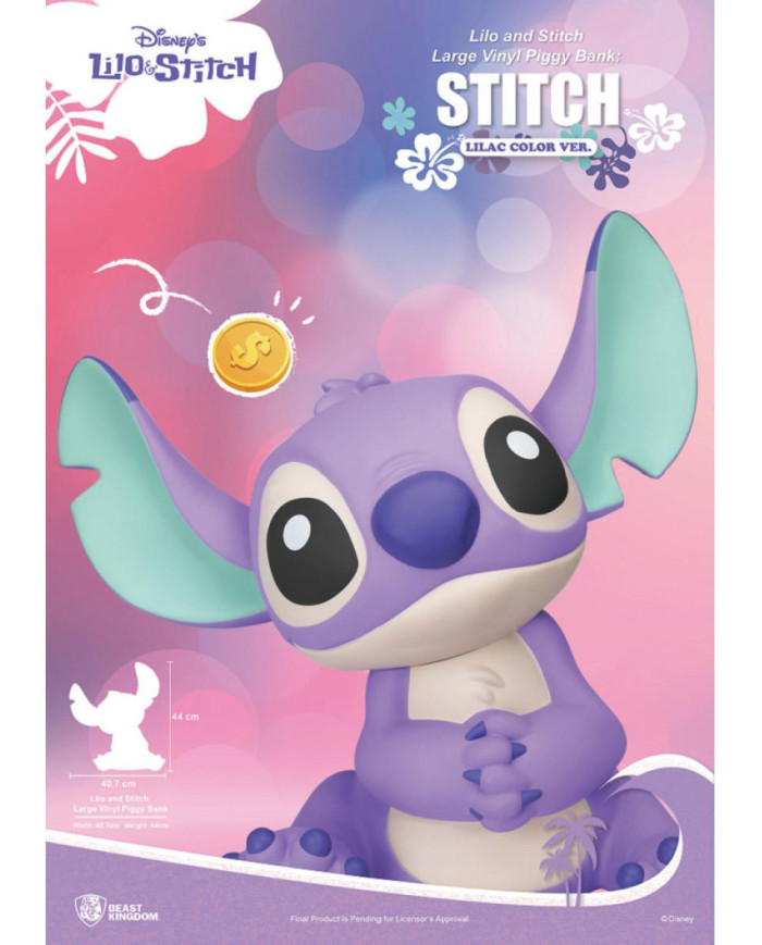 Tirelire Lilo & Stitch Stitch Lilas Beast Kingdom 44cm